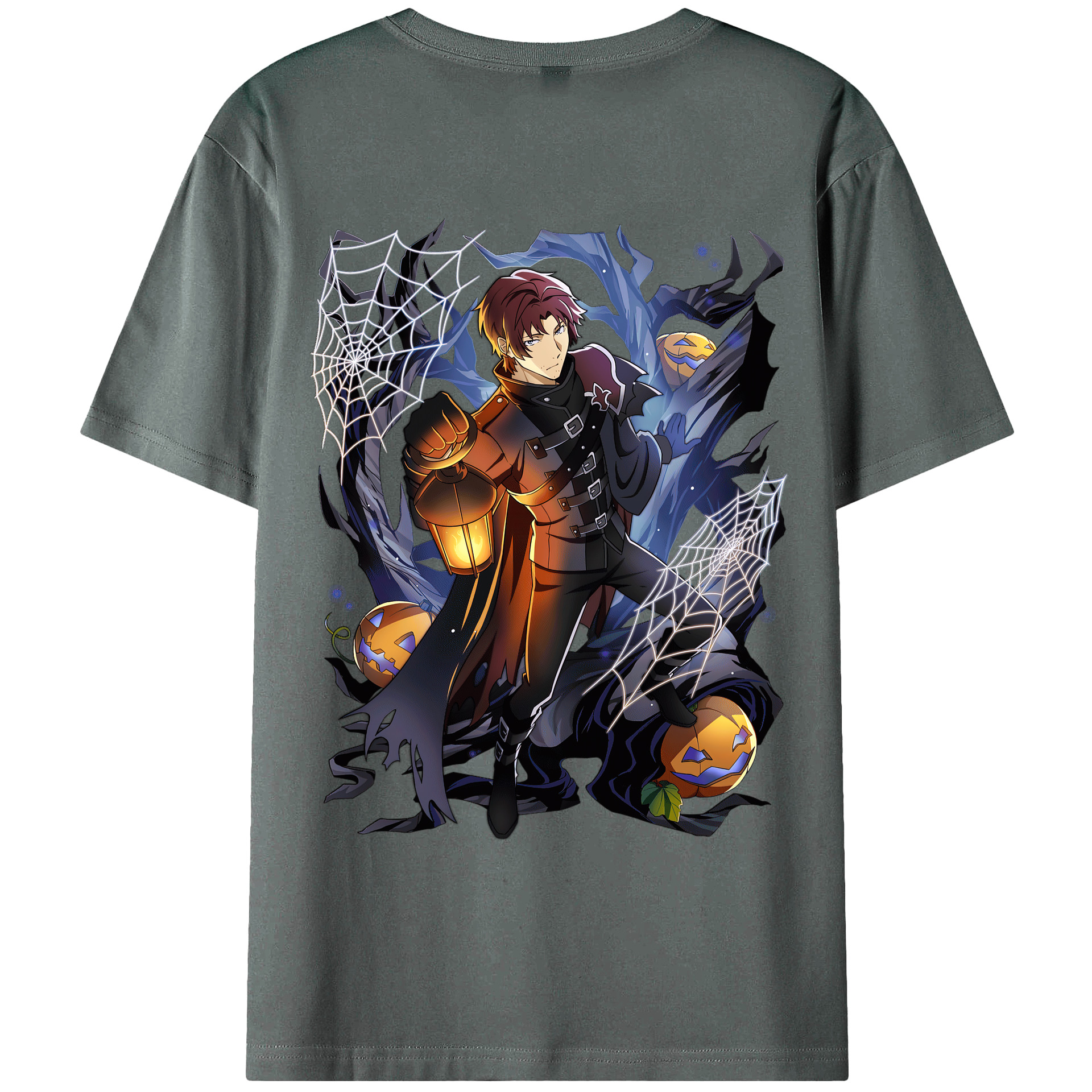 （画像用） 文豪ストレイドッグス Bungo Stray Dogs 綿100％ メンズ半袖Tシャツ（バックプリント） 通気性